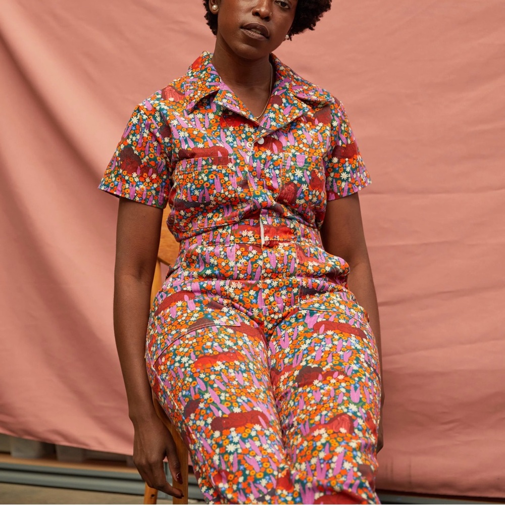 Big Bud Press Meadow Short Sleeve Jumpsuit